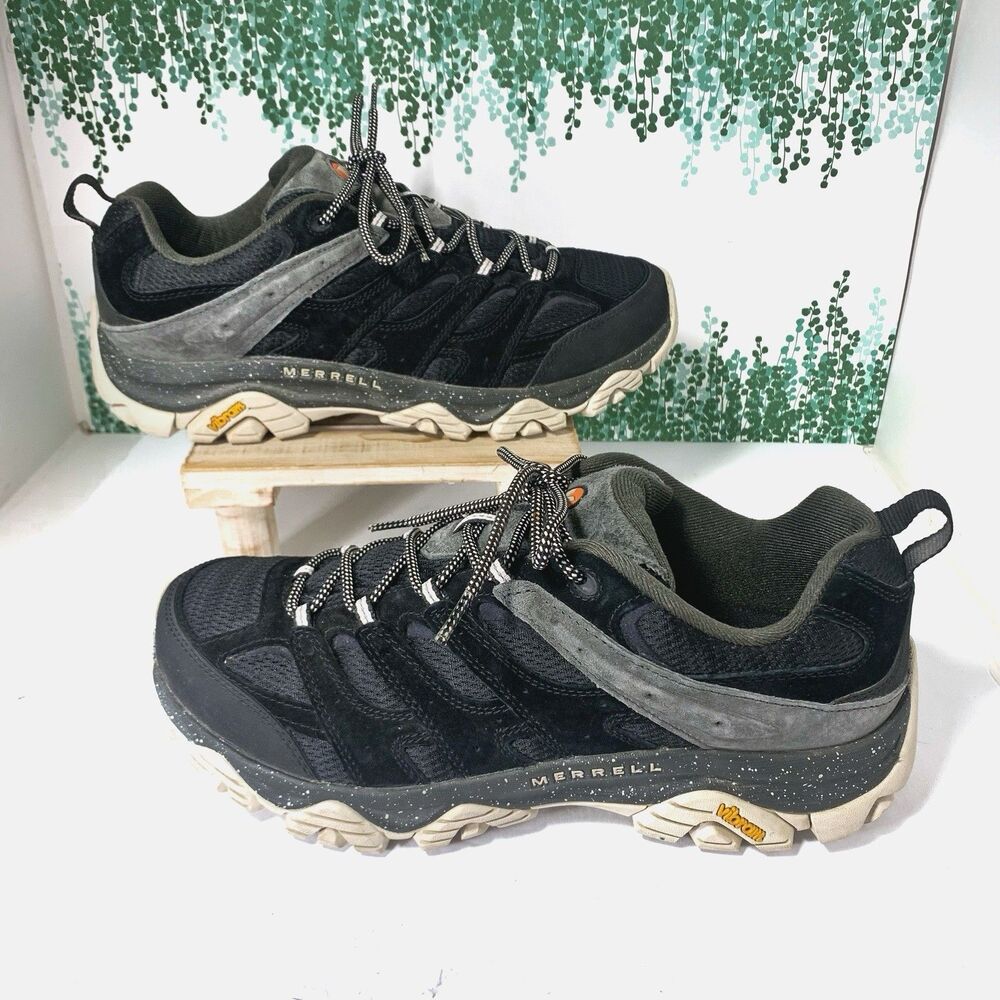 Merrel Moab 3 Men’s Wide Width Waterproof Vibram Sole Hiking Shoes Size 12 W